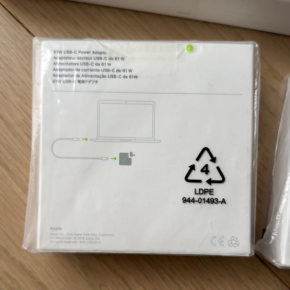 Apple MagSafe 2 Power Adapter+ 2 USB-C 61W Power Adapter. NEW